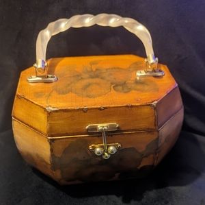 Vintage wooden purse